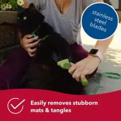 Safari Shed Magic De-Shedding Tool For Cats With Medium To Long Hair, W6128 -Pet Supply Store 1025786 A2