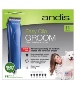 Andis Easy Clip Groom Detachable Blade Pet Clipper Kit Blue -Pet Supply Store 1110286 A5