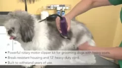 Andis Easy Clip Groom Detachable Blade Pet Clipper Kit Blue -Pet Supply Store 1110286 VIDEO 1 480x270 1200k