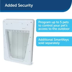 PetSafe Electronic SmartDoor Small Pet Door, 15 Lb. Capacity -Pet Supply Store 1117295 A3