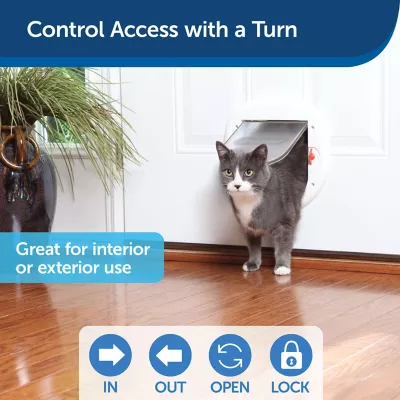PetSafe Staywell Big Cat/Small Dog Pet Door, Plastic Flap, Magnetic Weather Seal, 4 Way Locking System 3 PetSafe Staywell Big Cat/Small Dog Pet Door, Plastic Flap, Magnetic Weather Seal, 4 Way Locking System - Image 3