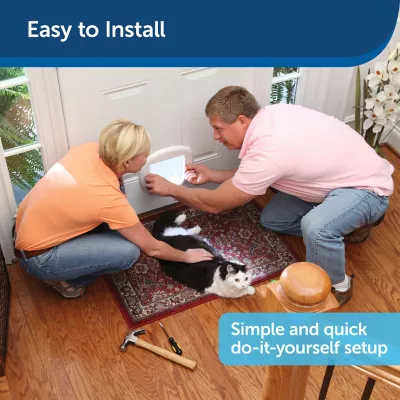 PetSafe Staywell Big Cat/Small Dog Pet Door, Plastic Flap, Magnetic Weather Seal, 4 Way Locking System 5 PetSafe Staywell Big Cat/Small Dog Pet Door, Plastic Flap, Magnetic Weather Seal, 4 Way Locking System - Image 5