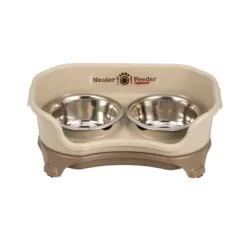 Neater Pet Brands Non-Skid Stainless Steel Pet Feeder Express For Small Dogs, 1.5 Cups, 2-Bowls