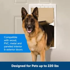 PetSafe Plastic X-Large Pet Door, 220 Lb. Capacity -Pet Supply Store 1181942 A2