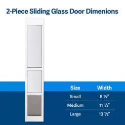 PetSafe Sliding Glass Pet Door, 2-Piece -Pet Supply Store 1181961 A5