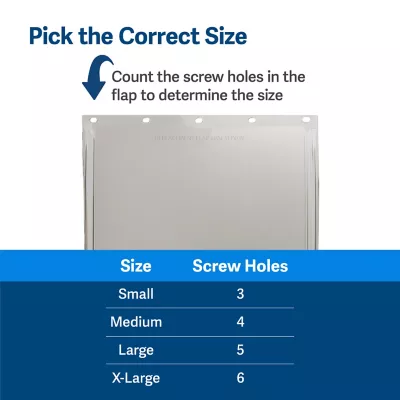 PetSafe Freedom Pet Door Replacement Flap, Extra-Large, 13-5/8 X 24-3/8 In. 3 PetSafe Freedom Pet Door Replacement Flap, Extra-Large, 13-5/8 X 24-3/8 In. - Image 3