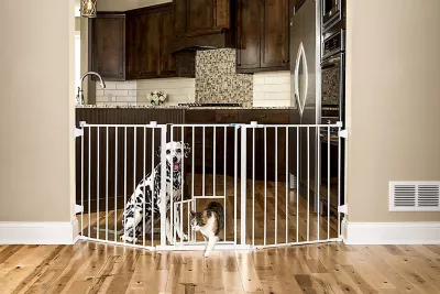 Carlson Flexi Pet Gate, 50 In. To 76 In. 1 Carlson Flexi Pet Gate, 50 In. To 76 In.