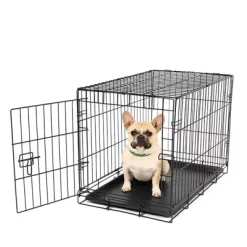 Carlson Secure 1-Door Steel Dog Crate, 24 In., Small