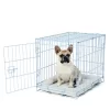 Carlson Secure 1-Door Steel Dog Crate, 24 In., Blue