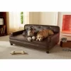 Enchanted Home Pet Ultra-Plush Library Pet Sofa, Brown