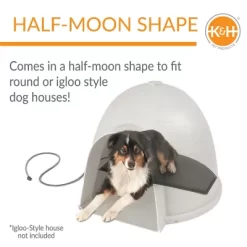 K&H Pet Products Lectro-Kennel Igloo-Style Heated Pet Bed Pad With Cover -Pet Supply Store 1240646 A2