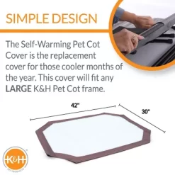 K&H Pet Products Self-Warming Pet Cot Cover 11 K&H Pet Products Self-Warming Pet Cot Cover -Pet Supply Store 1240697 A1