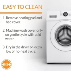 K&H Pet Products Thermo-Kitty Fashion Splash Heated Cat Bed -Pet Supply Store 1240776 A3