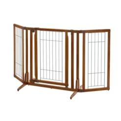 Richell Premium Plus Freestanding Pet Gate With Door -Pet Supply Store 1258851 A3