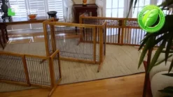 Richell Freestanding Pet Gate, Large, 39.8 In. To 71.3 In. -Pet Supply Store 1258873 VIDEO 1 480x270 1200k