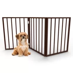PETMAKER Freestanding Wooden Pet Gate