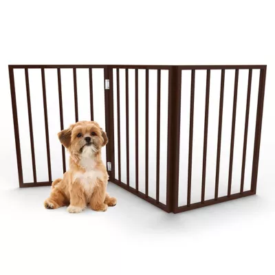 PETMAKER Freestanding Wooden Pet Gate 1 PETMAKER Freestanding Wooden Pet Gate