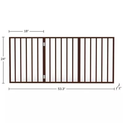 PETMAKER Freestanding Wooden Pet Gate 3 PETMAKER Freestanding Wooden Pet Gate - Image 3