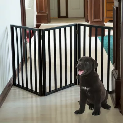 PETMAKER Freestanding Wooden Pet Gate 5 PETMAKER Freestanding Wooden Pet Gate - Image 5