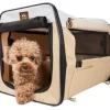 Pet Life Folding Zippered Lightweight Nylon Easy Folding Pet Crate