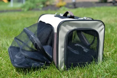 Armarkat Airline Approved Pet Carrier, 4 Sides Expandable Cat Carrier With Fleece Pad For Cats, Puppy And Small Dogs 4 Armarkat Airline Approved Pet Carrier, 4 Sides Expandable Cat Carrier With Fleece Pad For Cats, Puppy And Small Dogs - Image 4