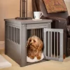 New Age Pet InnPlace 1-Door ECOFLEX Crate & End Table Made With ECOFLEX, Gray