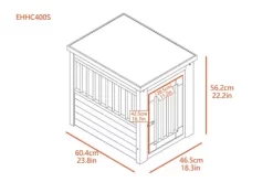 New Age Pet InnPlace 1-Door ECOFLEX Crate & End Table Made With ECOFLEX, Gray -Pet Supply Store 1317654 A2
