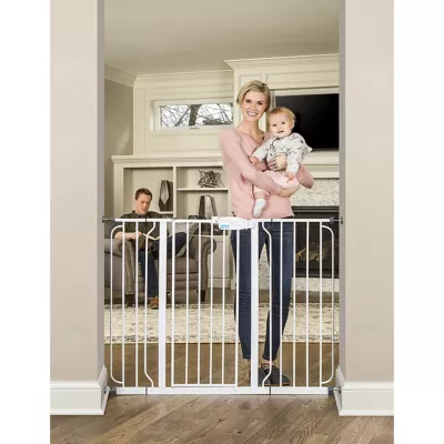 Regalo Extra Tall Widespan Pet Gate, 29 In. To 49 In., White 1 Regalo Extra Tall Widespan Pet Gate, 29 In. To 49 In., White