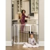 Regalo Easy Step Extra Wide Walk Thru Pet Gate, 29 In. To 44 In., White