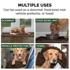 FurHaven Medium Muddy Paws Towel & Shammy Rug - Mud 13 FurHaven Medium Muddy Paws Towel & Shammy Rug - Mud -Pet Supply Store 1325157 A5