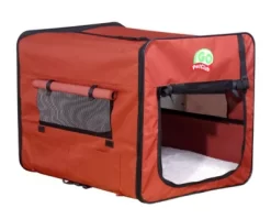 Go Pet Club Polyester Soft Dog Crate, 18 In., Brown -Pet Supply Store 1336108 A2