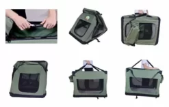 Go Pet Club Polyester Soft Dog Crate, 28 In., Sage -Pet Supply Store 1336128 A5