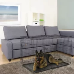 Go Pet Club 2-Door Metal Dog Crate With Divider, 48 In. -Pet Supply Store 1336375 A2