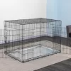 Go Pet Club 2-Door Metal Dog Crate With Divider, 54 In.
