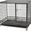 Go Pet Club Heavy-Duty 1-Door Metal Pet Crate, 37 In.