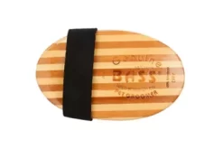 Bass Shine & Condition 100% Natural Bristle/Nylon Pin Pet Grooming Brush With Pure Bamboo Handle, Palm Style, Striped -Pet Supply Store 1350497 A4