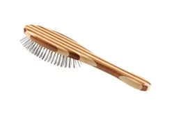 Bass Style & Detangle Pet Brush, 100% Premium Alloy Pin, Pure Bamboo Handle, Medium, Oval Striped Finish, A9 - SB 8 Bass Style & Detangle Pet Brush, 100% Premium Alloy Pin, Pure Bamboo Handle, Medium, Oval Striped Finish, A9 - SB -Pet Supply Store 1350501 A3