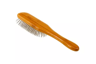 Bass Style & Detangle Pet Brush, 100% Premium Alloy Pin, Pure Bamboo Handle, Medium, Paddle Oak Wood Finish, A11 - DB 4 Bass Style & Detangle Pet Brush, 100% Premium Alloy Pin, Pure Bamboo Handle, Medium, Paddle Oak Wood Finish, A11 - DB - Image 4