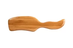 Bass Style & Detangle 100% Premium Alloy Pin Pet Grooming Brush With Pure Bamboo Handle, Semi S Style, Oak Wood Finish -Pet Supply Store 1350506 A4