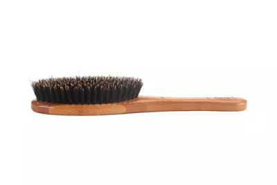 Bass Shine & Condition Pet Brush, 100% Premium Natural Bristle, Pure Bamboo Handle, Full Oval, Oak Wood Finish, A14 - DB 3 Bass Shine & Condition Pet Brush, 100% Premium Natural Bristle, Pure Bamboo Handle, Full Oval, Oak Wood Finish, A14 - DB - Image 3