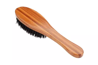 Bass Shine & Condition Pet Brush, 100% Premium Natural Bristle, Pure Bamboo Handle, Full Oval, Oak Wood Finish, A14 - DB 4 Bass Shine & Condition Pet Brush, 100% Premium Natural Bristle, Pure Bamboo Handle, Full Oval, Oak Wood Finish, A14 - DB - Image 4