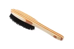 Bass Shine & Condition Pet Brush, 100% Premium Natural Bristle, Pure Bamboo Handle, Full Oval, Striped Finish, A14 - SB -Pet Supply Store 1350511 A3