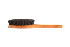 Bass Shine & Condition Pet Brush, 100% Premium Natural Bristle, SOFT Pure Bamboo Handle, Oak Wood Finish, A15 - DB -Pet Supply Store 1350512 A2