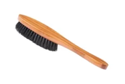 Bass Shine & Condition Pet Brush, 100% Premium Natural Bristle, SOFT Pure Bamboo Handle, Oak Wood Finish, A15 - DB -Pet Supply Store 1350512 A3