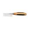 Bass Style & Detangle Pet Comb, 100% Premium Alloy Pin, Fine Tooth, Pure Bamboo Handle, Striped Finish, A16 - SB