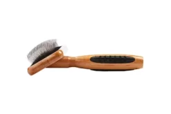 Bass De-matting Pet Brush, 100% Premium Alloy Pin, FIRM Pure Bamboo Handle, Medium, Slicker Style, Oak Wood Finish, A20 - DB 7 Bass De-matting Pet Brush, 100% Premium Alloy Pin, FIRM Pure Bamboo Handle, Medium, Slicker Style, Oak Wood Finish, A20 - DB -Pet Supply Store 1350522 A2