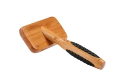 Bass De-matting Pet Brush, 100% Premium Alloy Pin, FIRM Pure Bamboo Handle, Medium, Slicker Style, Oak Wood Finish, A20 - DB 8 Bass De-matting Pet Brush, 100% Premium Alloy Pin, FIRM Pure Bamboo Handle, Medium, Slicker Style, Oak Wood Finish, A20 - DB -Pet Supply Store 1350522 A3
