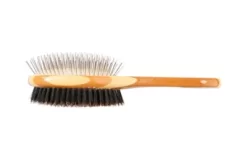 Bass Dual-Sided Pet Brush, 100% Premium Natural Bristle, Alloy Pin, Pure Bamboo Handle, Striped Finish, A22 - SB 6 Bass Dual-Sided Pet Brush, 100% Premium Natural Bristle, Alloy Pin, Pure Bamboo Handle, Striped Finish, A22 - SB -Pet Supply Store 1350531 A2