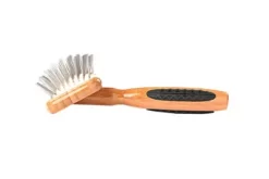 Bass The Rake Style & Detangle Pet Brush, 100% Premium Alloy Pin, Pure Bamboo Handle, Slicker Style, Oak Wood Finish, A28 - DB 7 Bass The Rake Style & Detangle Pet Brush, 100% Premium Alloy Pin, Pure Bamboo Handle, Slicker Style, Oak Wood Finish, A28 - DB -Pet Supply Store 1350537 A2