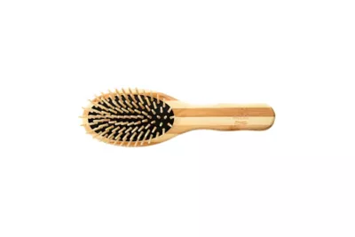 Bass The Green Brush Style & Detangle Pet Brush, 100% Premium Bamboo Pin, Pure Bamboo Handle, Small, Oval, Striped Finish, 15P 2 Bass The Green Brush Style & Detangle Pet Brush, 100% Premium Bamboo Pin, Pure Bamboo Handle, Small, Oval, Striped Finish, 15P - Image 2